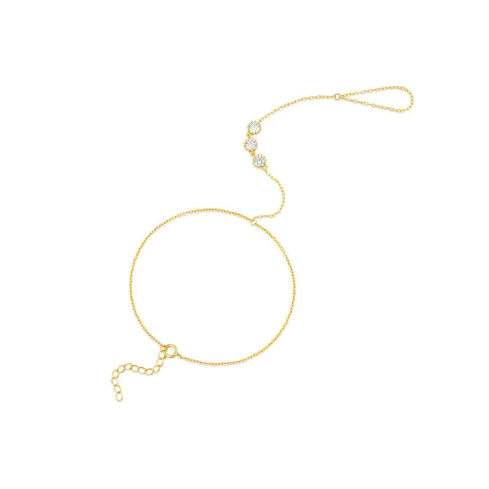 Round Bezel Hand Chain