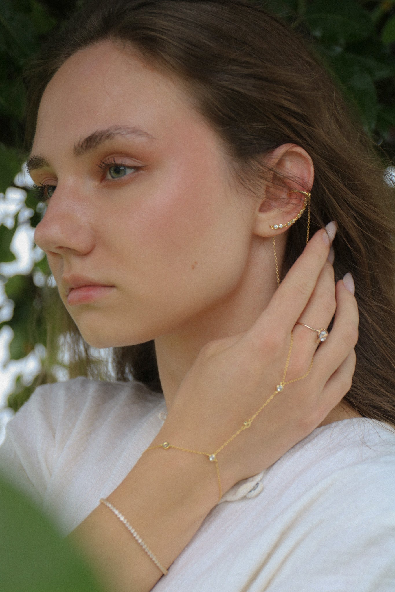 Tassel Teardrop Ear Cuff