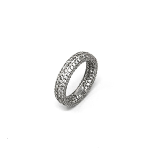 Iced Out Eternity Ring